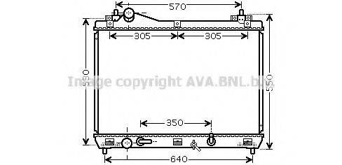 AVA QUALITY COOLING SZ2105 Радіатор, охолодження двигуна