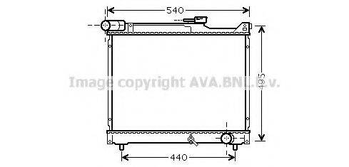 AVA QUALITY COOLING SZ2106 Радіатор, охолодження двигуна