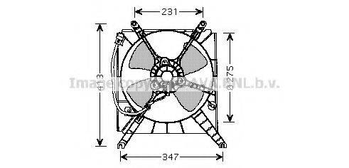 AVA QUALITY COOLING SZ7502 Вентилятор, охолодження двигуна