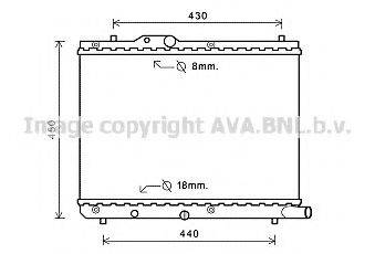 AVA QUALITY COOLING SZA2122 Радіатор, охолодження двигуна