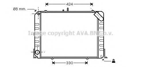 AVA QUALITY COOLING TO2139 Радіатор, охолодження двигуна