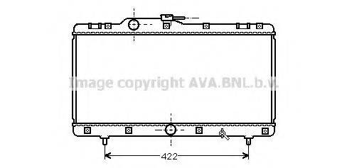 AVA QUALITY COOLING TO2149 Радіатор, охолодження двигуна
