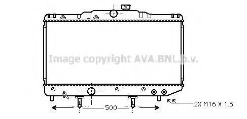AVA QUALITY COOLING TO2179 Радіатор, охолодження двигуна