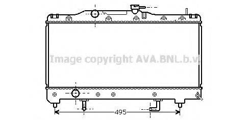 AVA QUALITY COOLING TO2204 Радіатор, охолодження двигуна