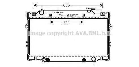 AVA QUALITY COOLING TO2309 Радіатор, охолодження двигуна