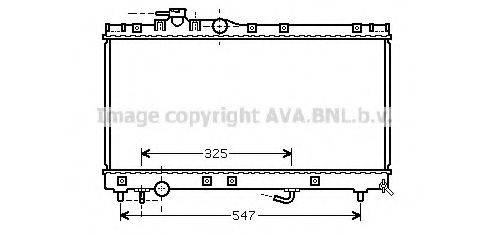 AVA QUALITY COOLING TO2350 Радіатор, охолодження двигуна