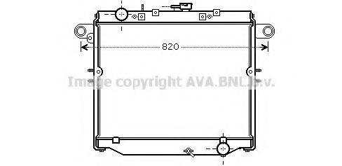 AVA QUALITY COOLING TO2379 Радіатор, охолодження двигуна