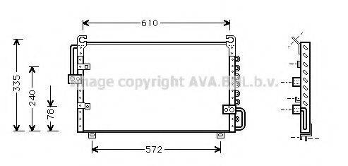 AVA QUALITY COOLING TO5196 Конденсатор, кондиціонер