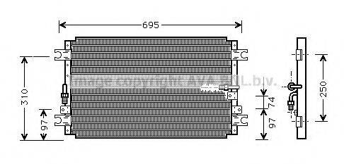 AVA QUALITY COOLING TO5263 Конденсатор, кондиціонер