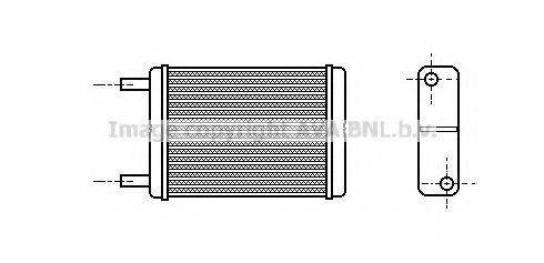 AVA QUALITY COOLING TO6182 Теплообмінник, опалення салону