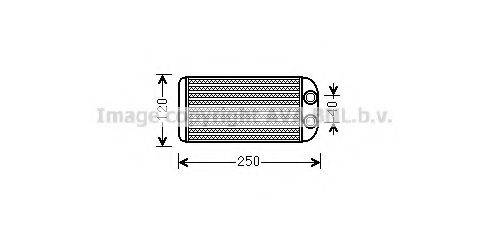 AVA QUALITY COOLING TO6557 Теплообмінник, опалення салону