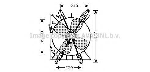 AVA QUALITY COOLING TO7513 Вентилятор, охолодження двигуна