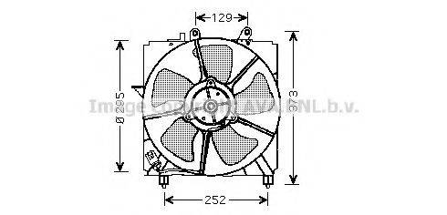 AVA QUALITY COOLING TO7518 Вентилятор, охолодження двигуна