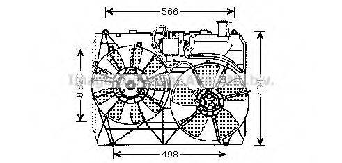 AVA QUALITY COOLING TO7534 Вентилятор, охолодження двигуна