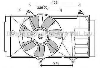 AVA QUALITY COOLING TO7580 Вентилятор, охолодження двигуна