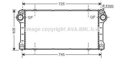 AVA QUALITY COOLING TOA4476 Інтеркулер