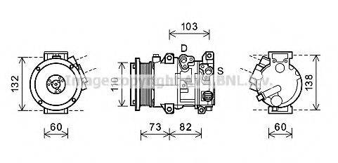 AVA QUALITY COOLING TOK599 Компресор, кондиціонер