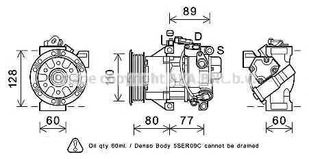 AVA QUALITY COOLING TOK626 Компресор, кондиціонер