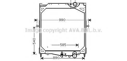 AVA QUALITY COOLING VLA2041 Радіатор, охолодження двигуна