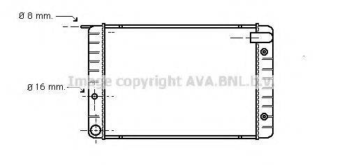 AVA QUALITY COOLING VO2010 Радіатор, охолодження двигуна