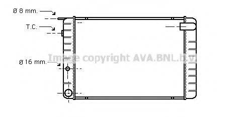 AVA QUALITY COOLING VO2011 Радіатор, охолодження двигуна