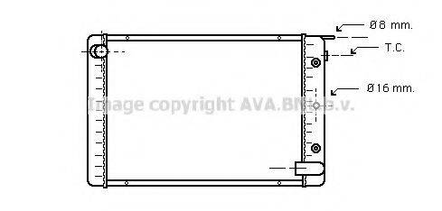 AVA QUALITY COOLING VO2023 Радіатор, охолодження двигуна