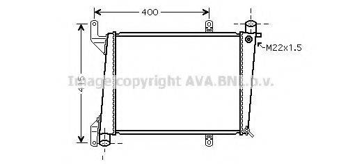 AVA QUALITY COOLING VO2127 Радіатор, охолодження двигуна