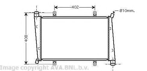 AVA QUALITY COOLING VO2130 Радіатор, охолодження двигуна