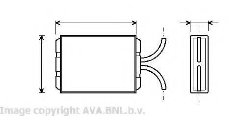 AVA QUALITY COOLING VO6036 Теплообмінник, опалення салону