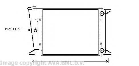 AVA QUALITY COOLING VW2004 Радіатор, охолодження двигуна