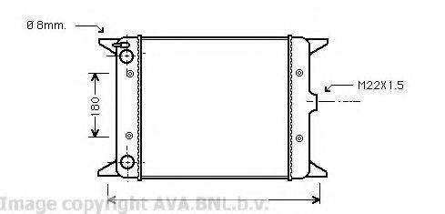 AVA QUALITY COOLING VW2012 Радіатор, охолодження двигуна