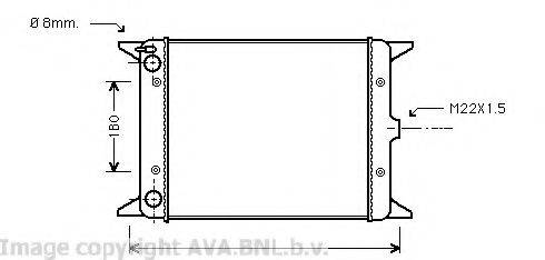 AVA QUALITY COOLING VW2013 Радіатор, охолодження двигуна