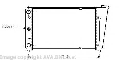 AVA QUALITY COOLING VW2020 Радіатор, охолодження двигуна