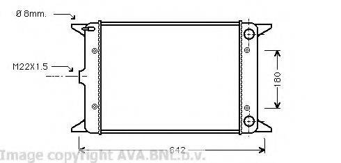 AVA QUALITY COOLING VW2023 Радіатор, охолодження двигуна