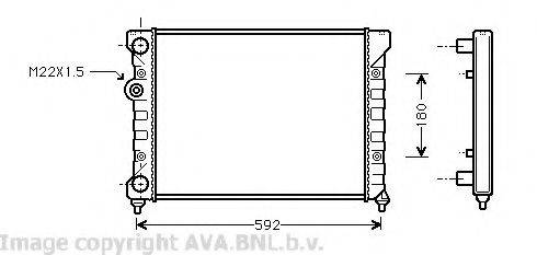 AVA QUALITY COOLING VW2029 Радіатор, охолодження двигуна