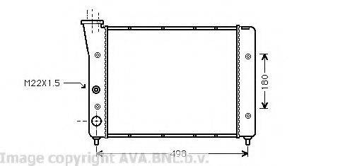 AVA QUALITY COOLING VW2083 Радіатор, охолодження двигуна