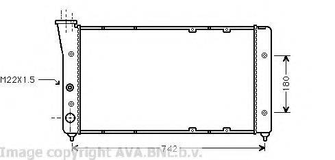 AVA QUALITY COOLING VW2091 Радіатор, охолодження двигуна