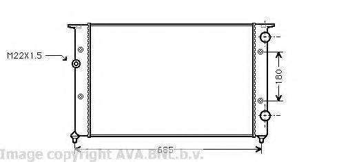 AVA QUALITY COOLING VW2102 Радіатор, охолодження двигуна