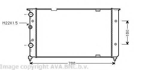 AVA QUALITY COOLING VW2103 Радіатор, охолодження двигуна