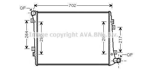 AVA QUALITY COOLING VW2224 Радіатор, охолодження двигуна