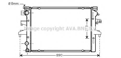 AVA QUALITY COOLING VW2231 Радіатор, охолодження двигуна