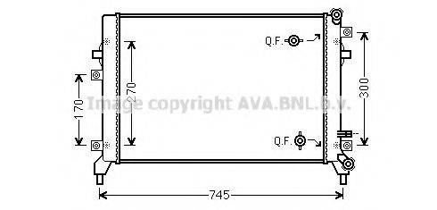 AVA QUALITY COOLING VW2295 Радіатор, охолодження двигуна