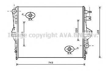 AVA QUALITY COOLING VW2316 Радіатор, охолодження двигуна