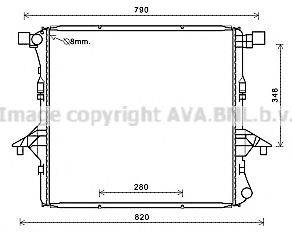 AVA QUALITY COOLING VW2363 Радіатор, охолодження двигуна