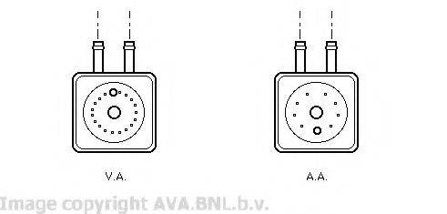 AVA QUALITY COOLING VW3148 масляний радіатор, моторне масло