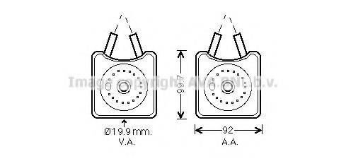 AVA QUALITY COOLING VW3215 масляний радіатор, моторне масло