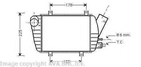 AVA QUALITY COOLING VW4154 Інтеркулер