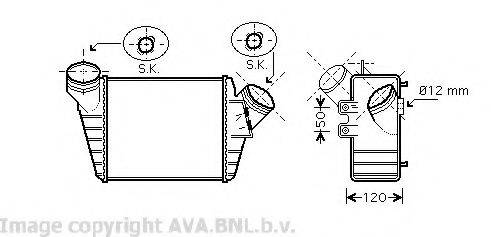 AVA QUALITY COOLING VW4219 Інтеркулер