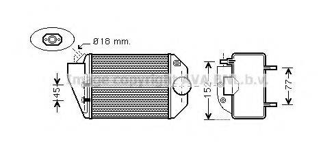 AVA QUALITY COOLING VW4221 Інтеркулер