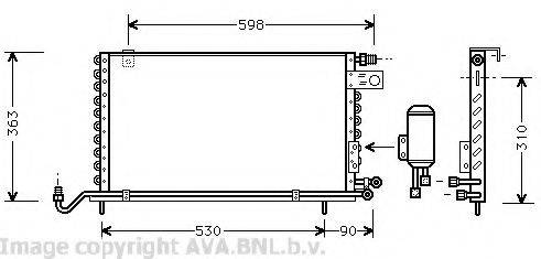 AVA QUALITY COOLING VW5118 Конденсатор, кондиціонер